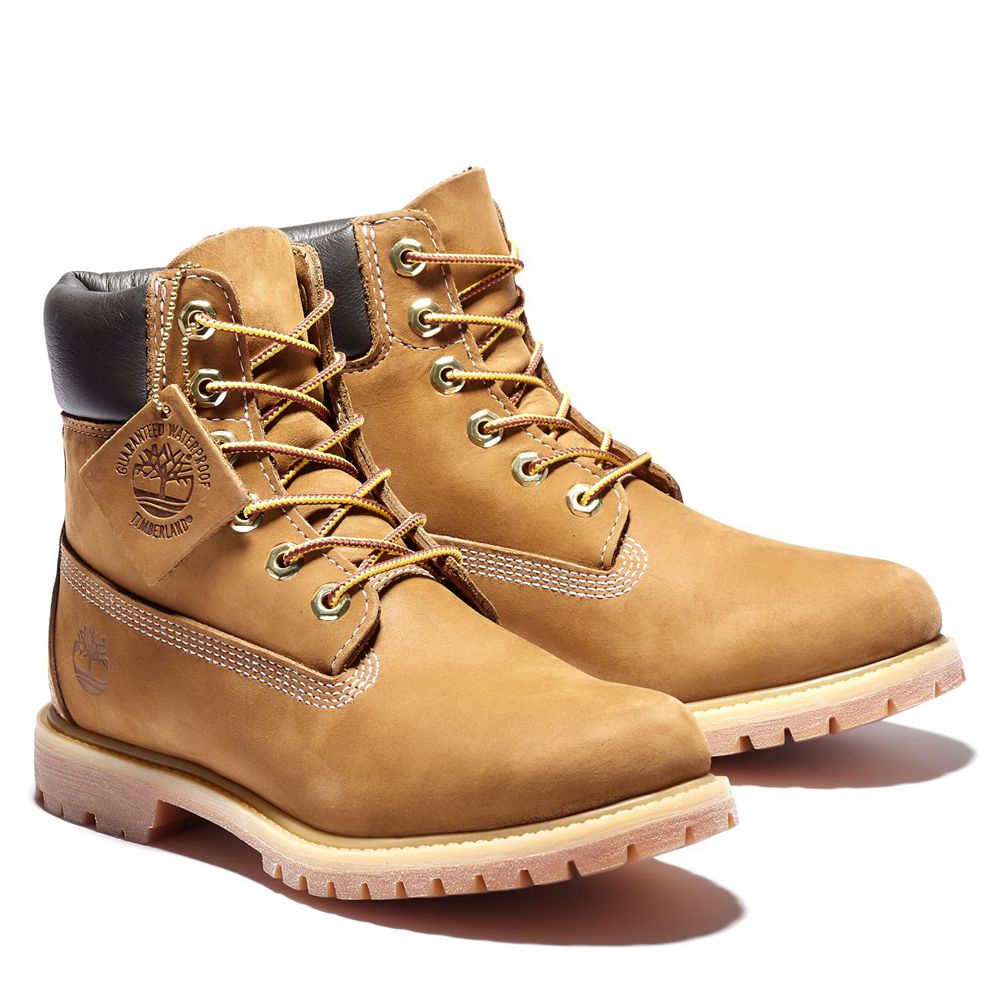 Botas Feminino - Timberland 6-Inch Premium Impermeavel - RWFQS4296 - Marrom